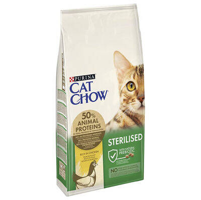 Cat Chow Tavuk Etli Kısırlaştırılmış Kedi Maması 15 Kg - 1